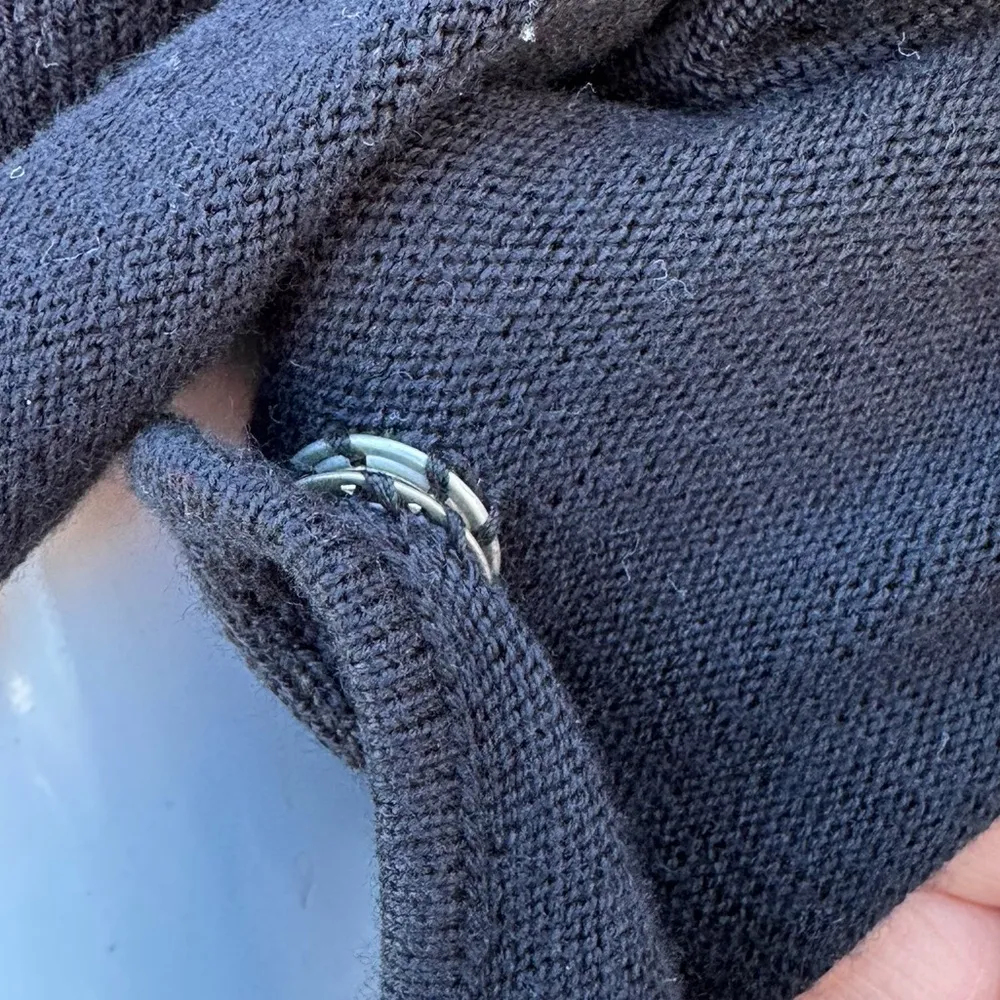 CALIA Carrie Underwood Effortless Ballet Wrap Sweater Black Sz XS - Image 10