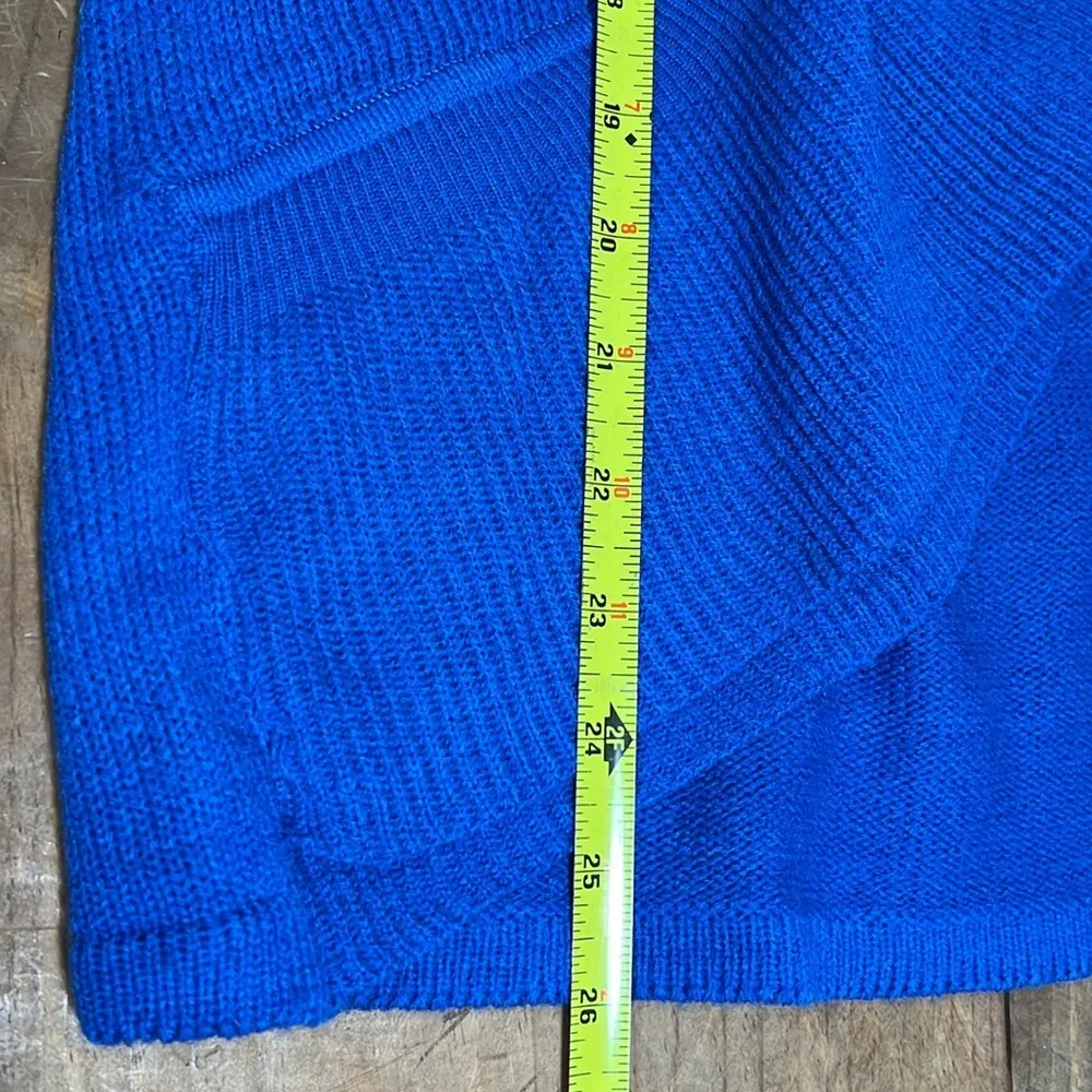 Cable & Guage large Olympian blue cardigan sweater long sleeve work casual flaw - Image 8