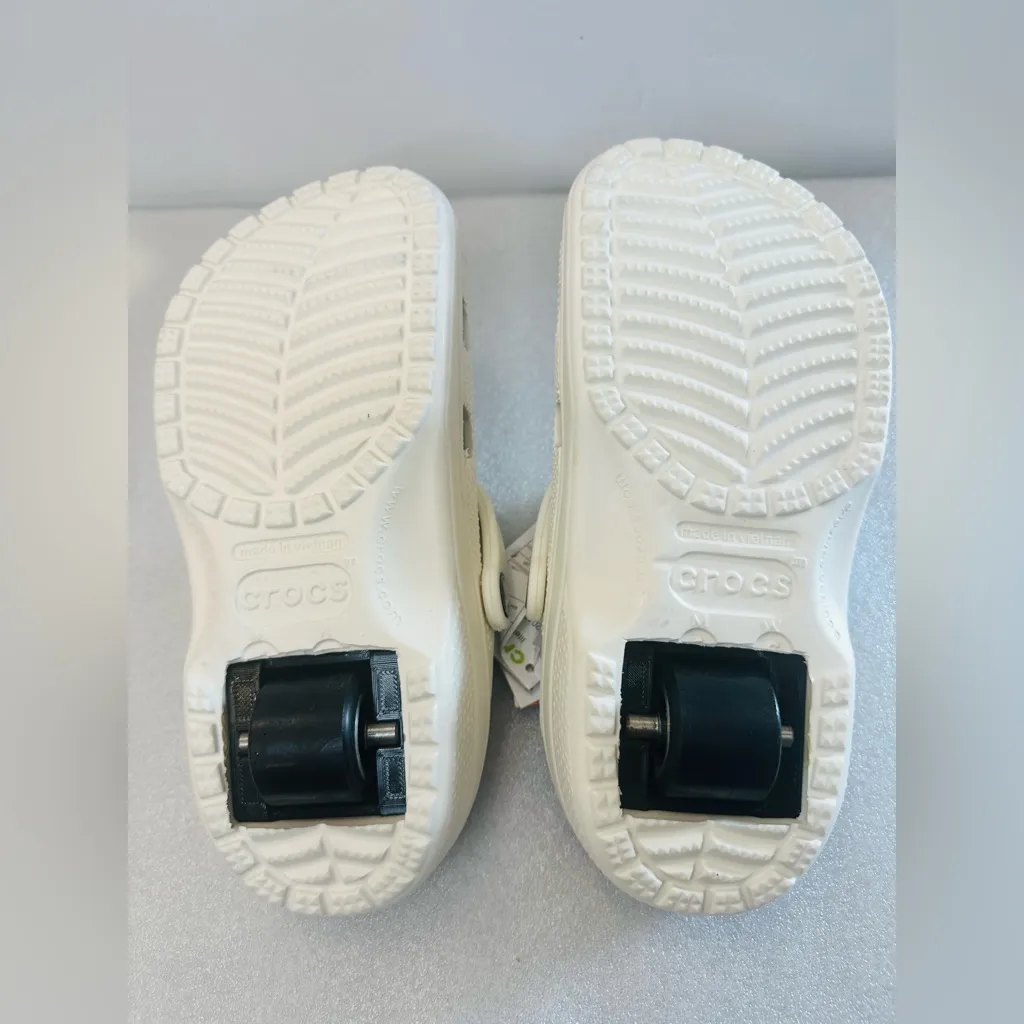 Crocs Literate Clog Size M4/W6 204592-0DD Off White NWT  On Wheels - Image 3