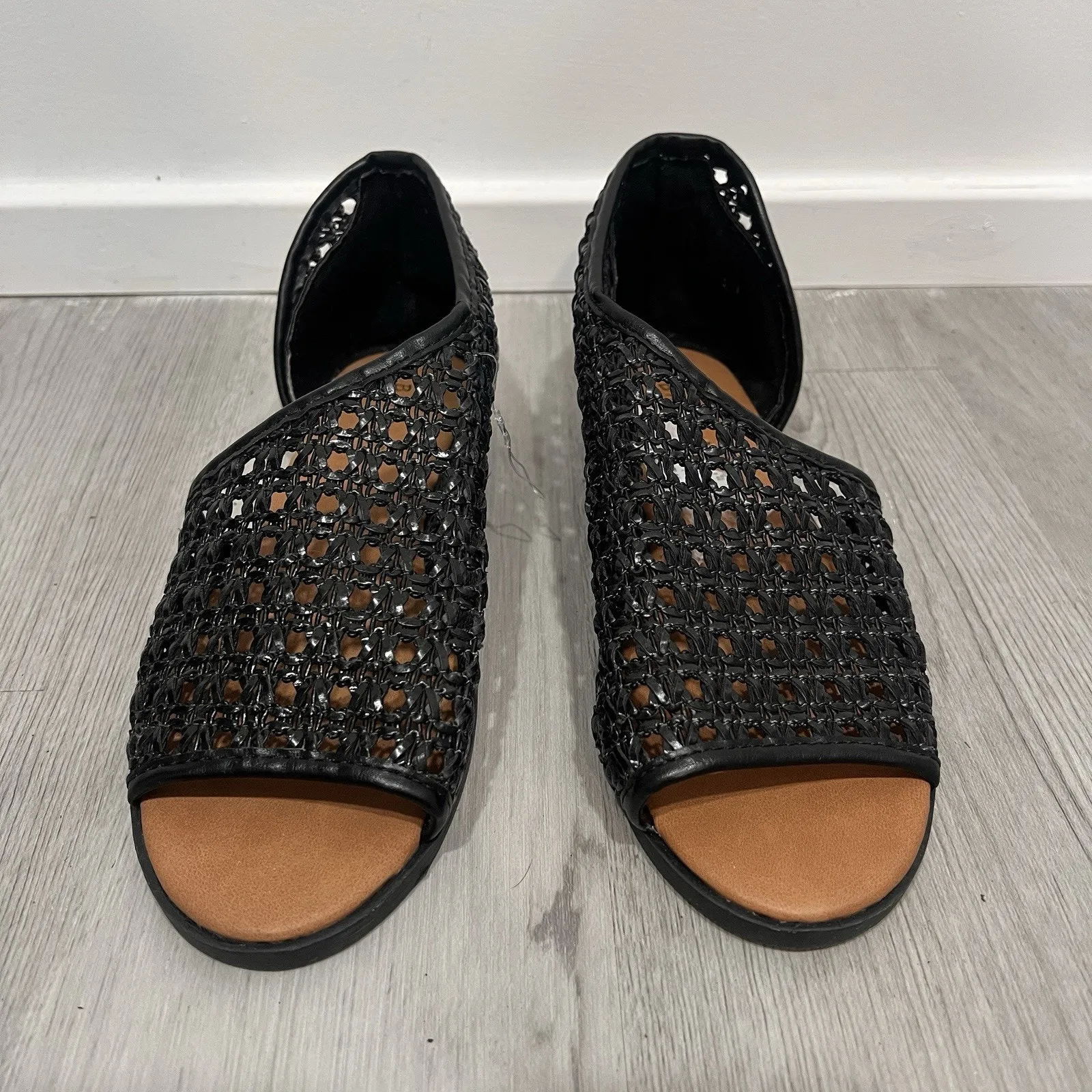 Bamboo Black And Brown Hippie Dress Flat Shoes Size 6.5 - Image 2