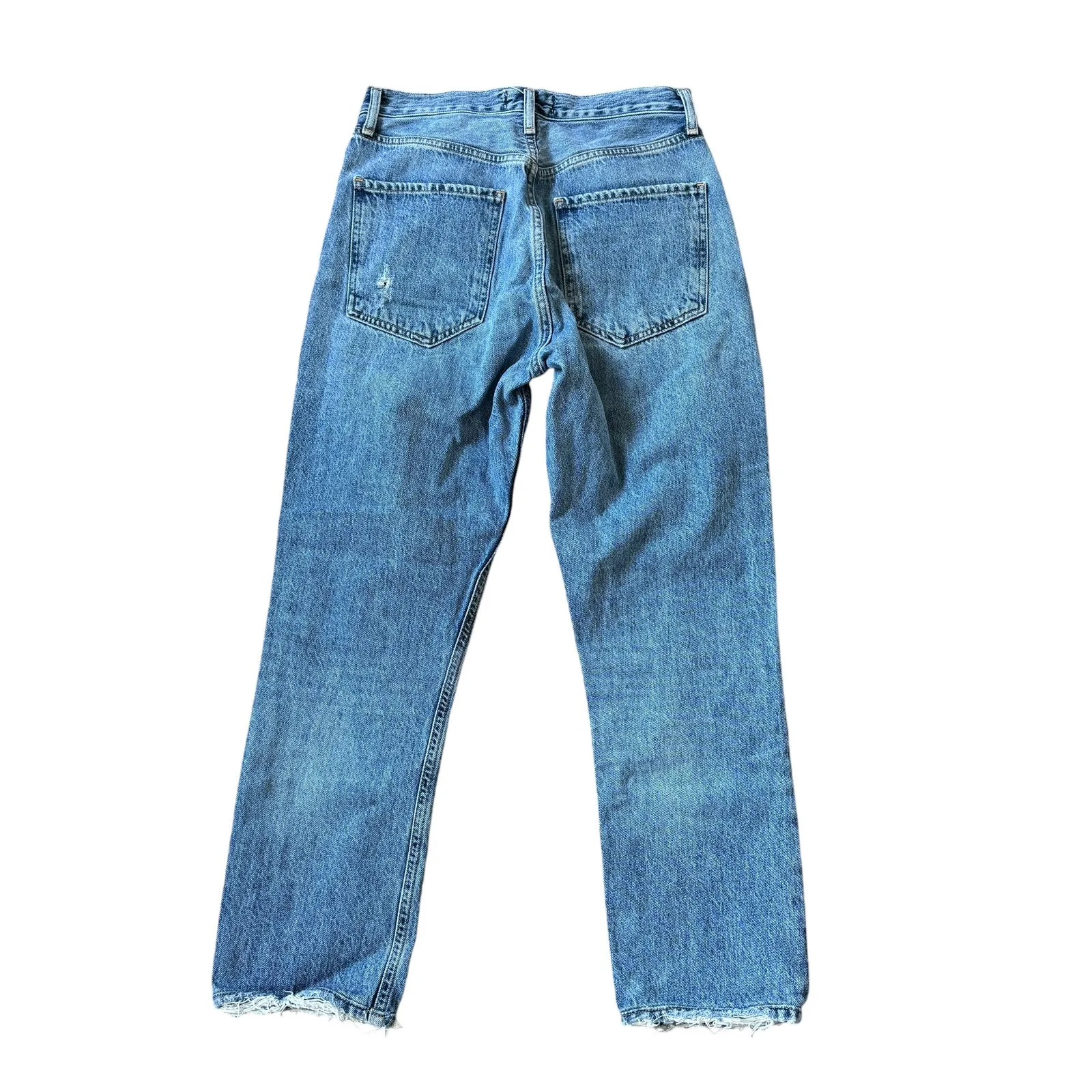 AGOLDE Riley Straight Crop Jeans Frequency - Image 4