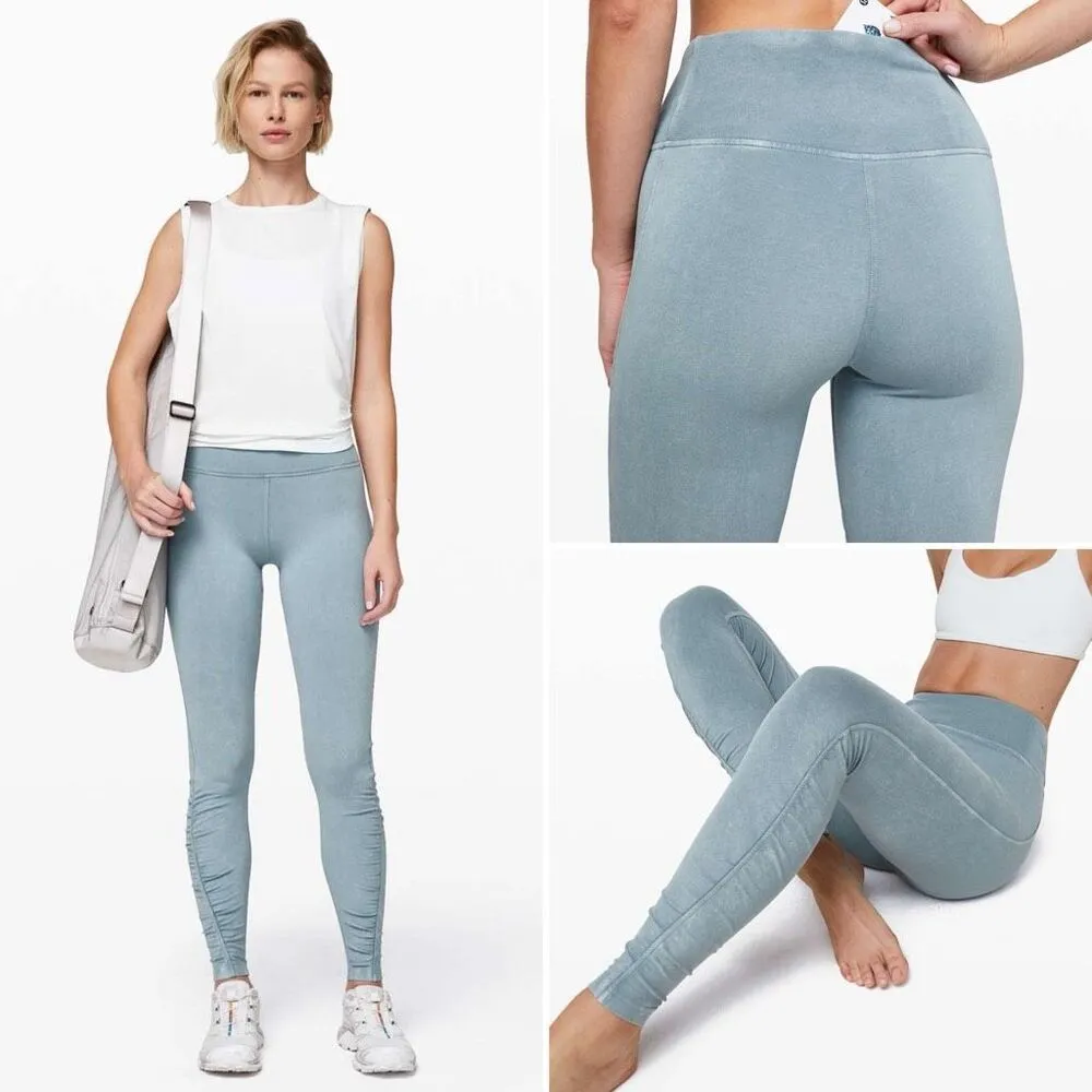 Lululemon Inner Glow Tight 28" in Washed Chambray Size 4 - Image 4