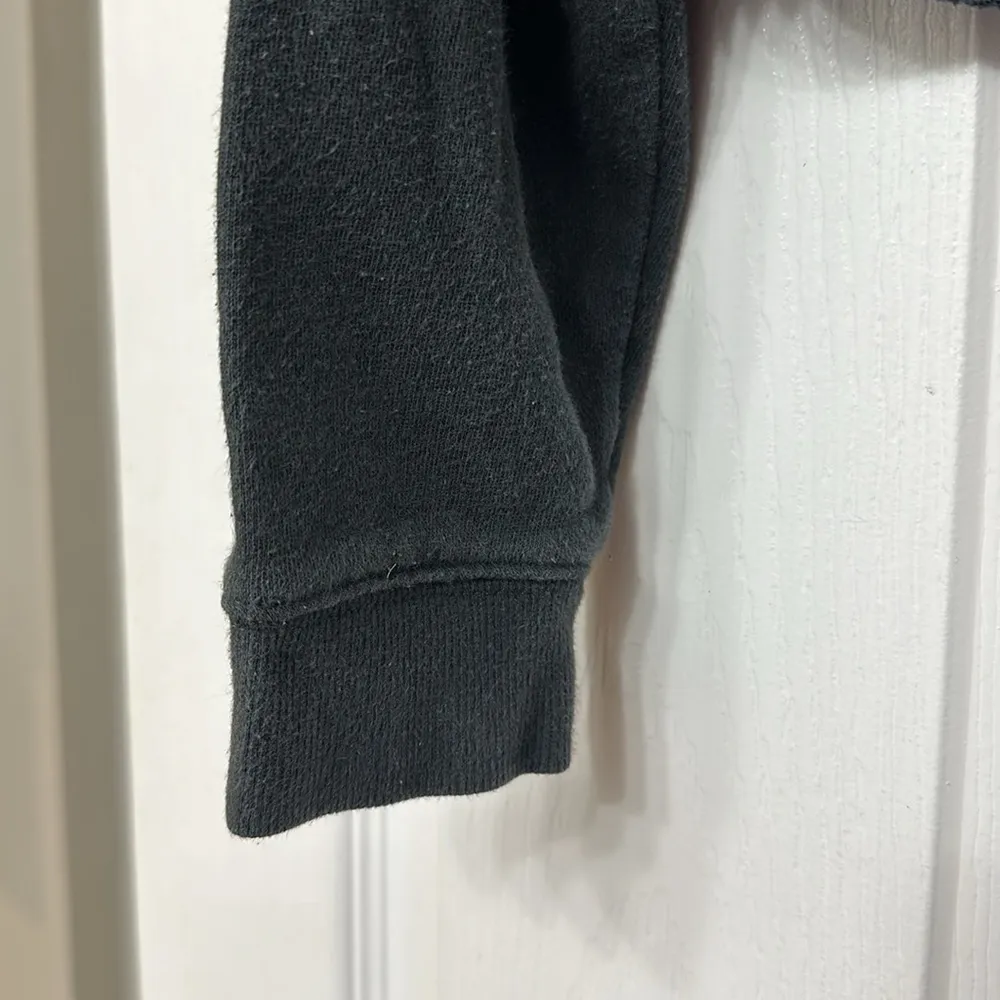 Wild Fable  Black Pink String Cropped Hoodie - Image 5