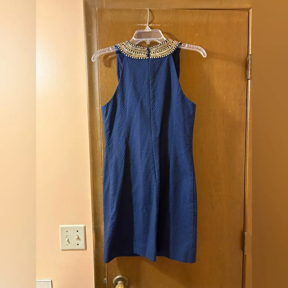 Lilly Pulitzer Carlton Shift Dress in True Navy - Image 7