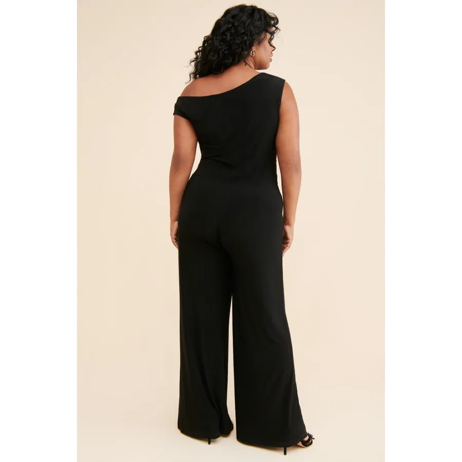 Free People Yumi Kim‎ Maternity Virginia Jumpsuit Black 1X New with Tag - Image 3