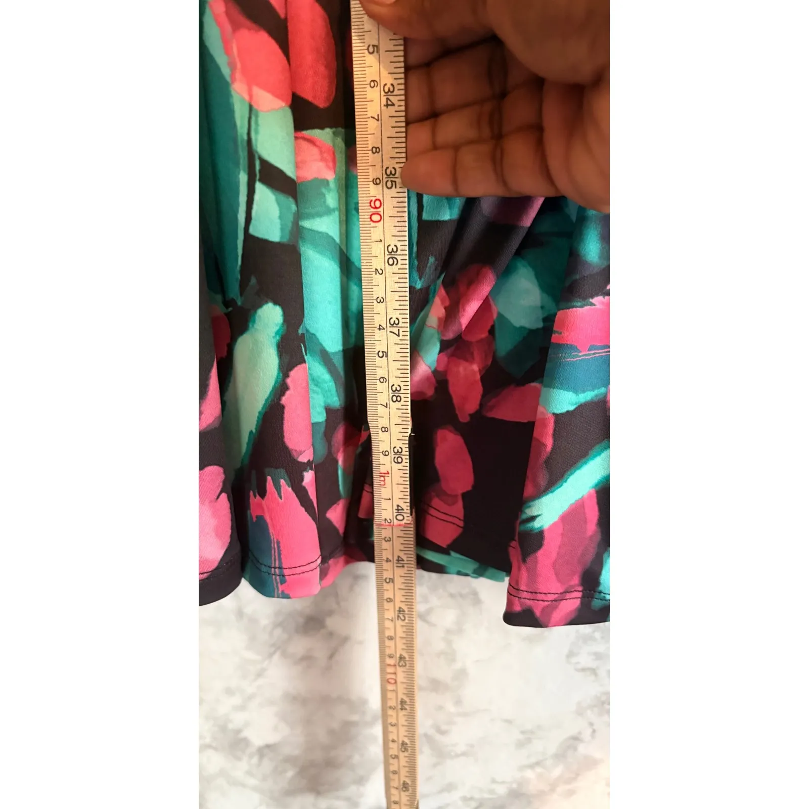 Torrid 2 Floral Butterfly Mini Studio Knit Cinch‎ Front Skater Dress 2x  18 20 - Image 7