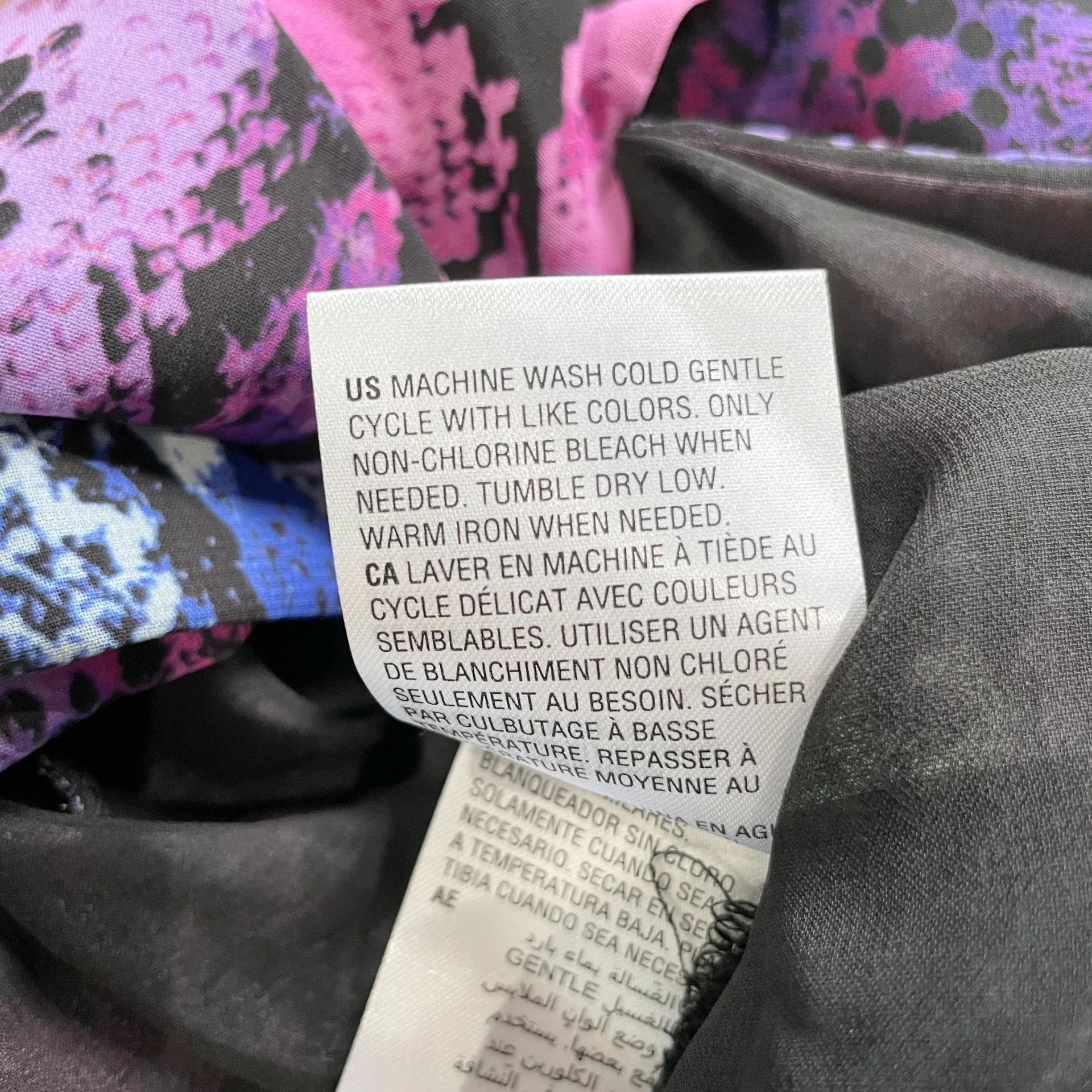 New  Snake Print Twist Back Top Long Sleeve Blouse Multicolor - Image 20