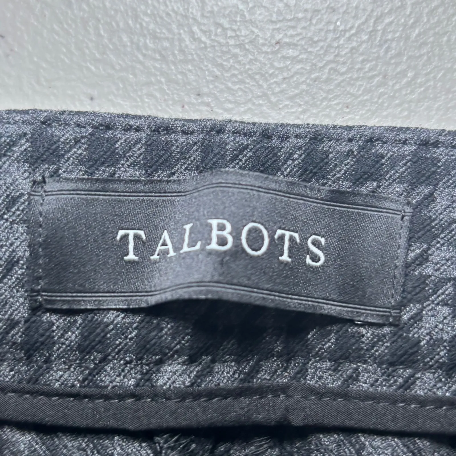 Talbots Gray Houndstooth Chatham Ankle Pants 16‎ Plus Side Zip Cotton Blend - Image 5