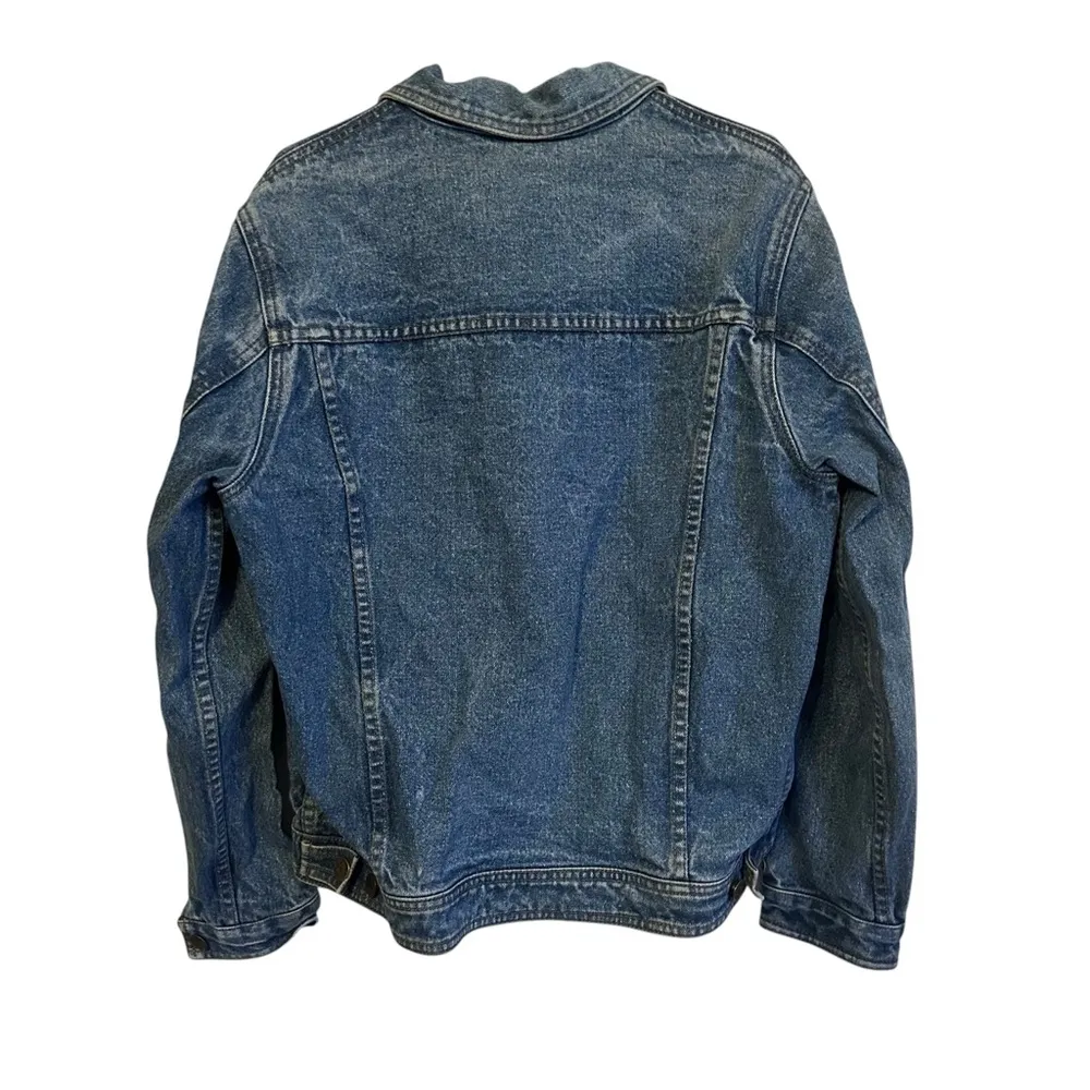 Vintage 90s  Denim Jean Cropped Jacket size 2 - Image 2