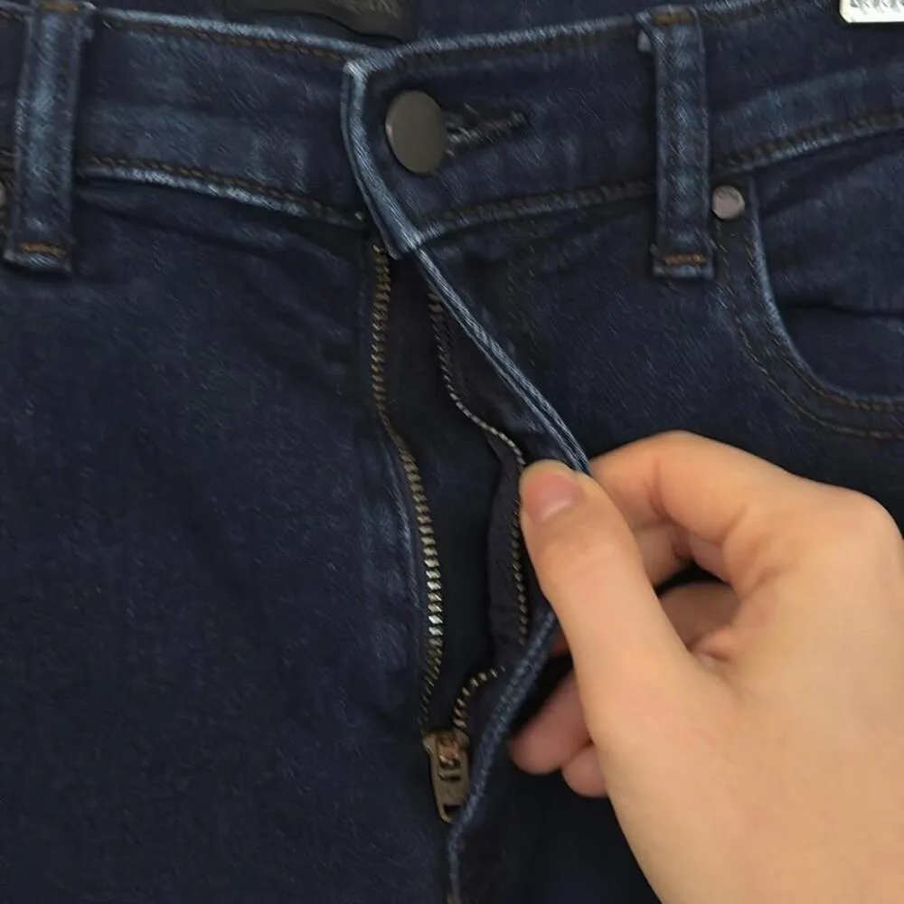 Uniqlo Jeans Heattech Cotton Blend Skinny Jeans Dark Wash Minimal Basic - Image 3