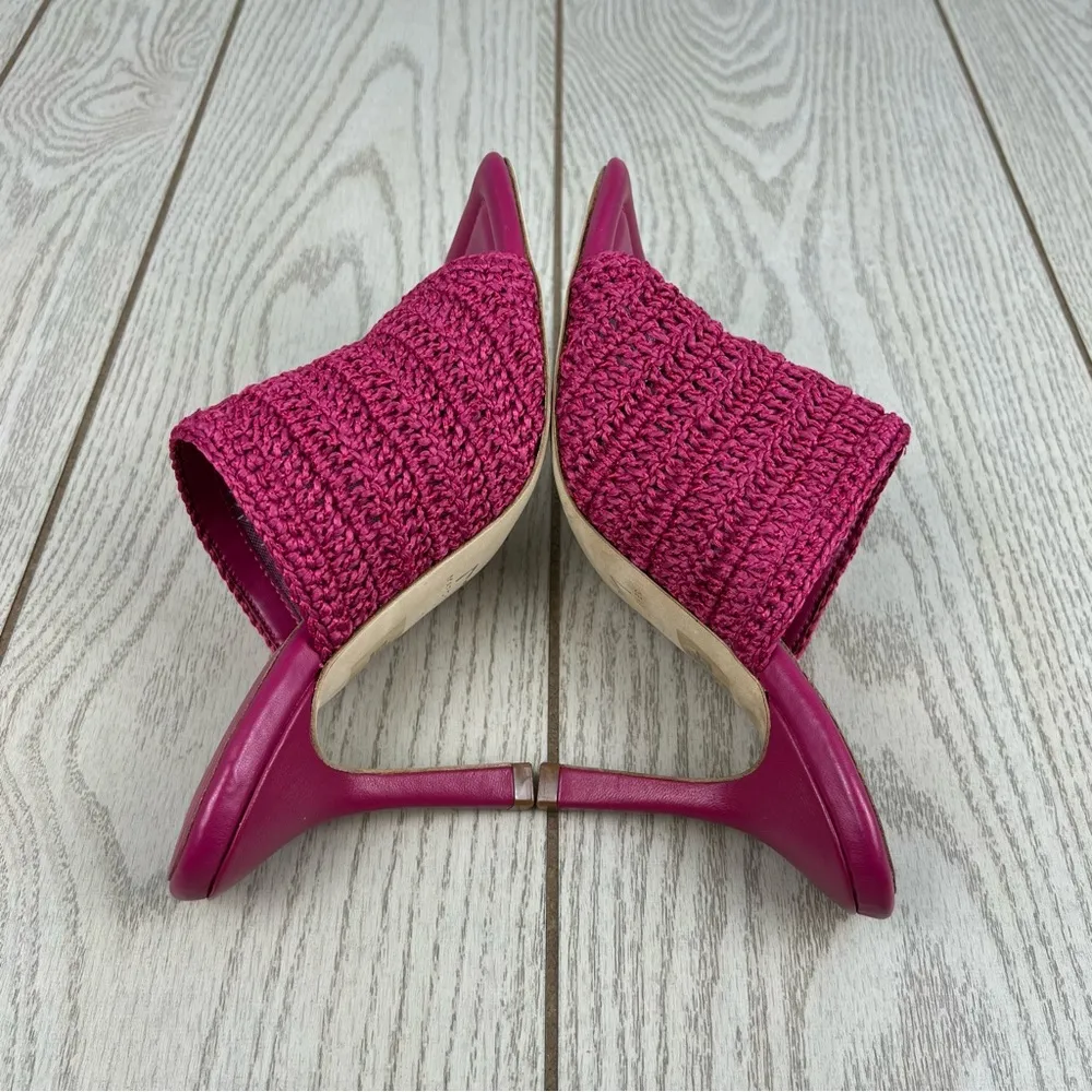 Marc Fisher LTD Women's Dako Woven Sandals 8M Medium Pink $140 - Image 5