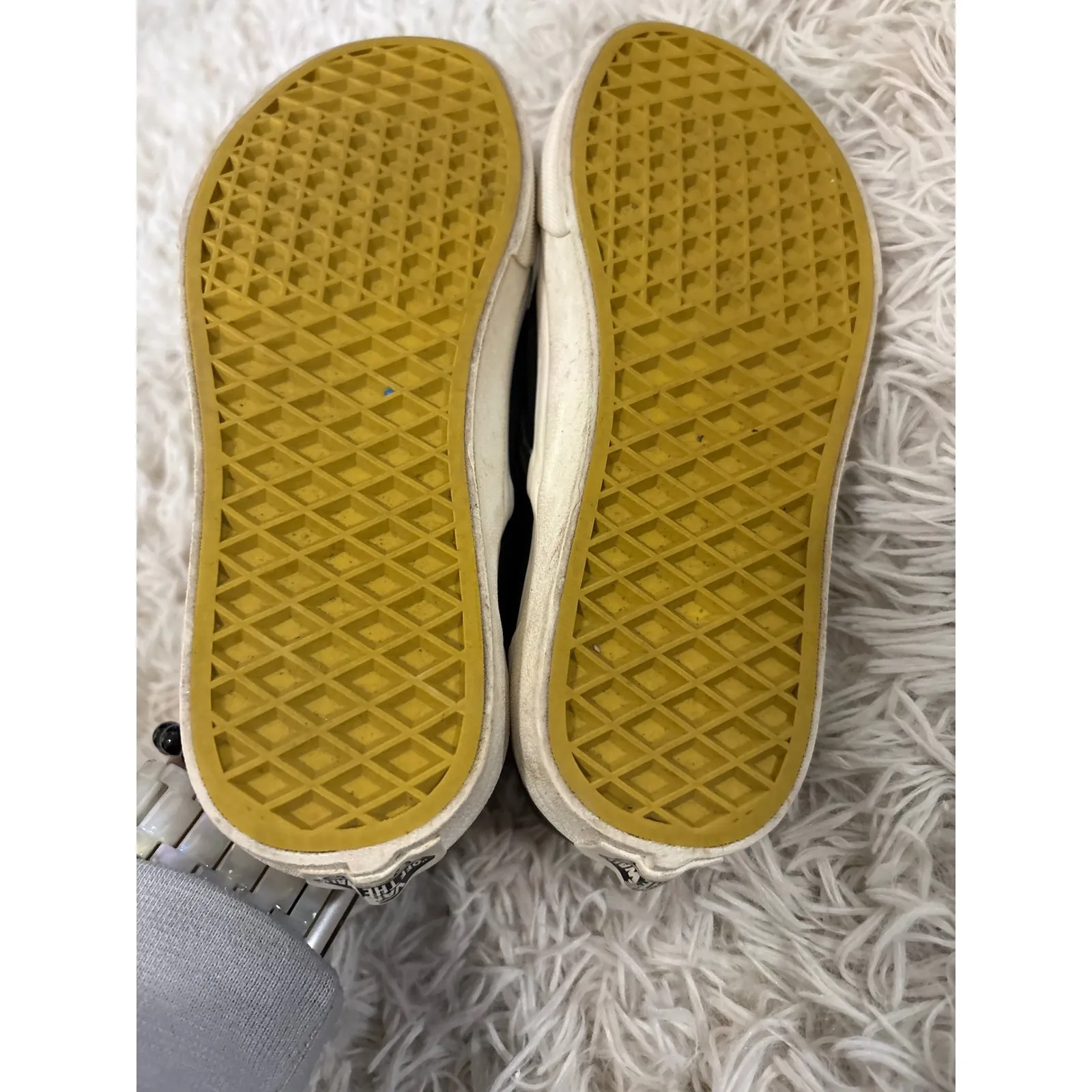 Vans Harry Potter Hufflepuff Slip On Shoes Womens Size 6.5 Men 5 Black Yellow - Image 7