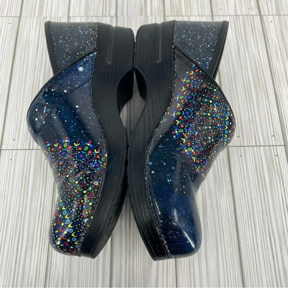 Dansko shoes 41 professional twin tranquility slip on patent leather clogs blue - Image 3