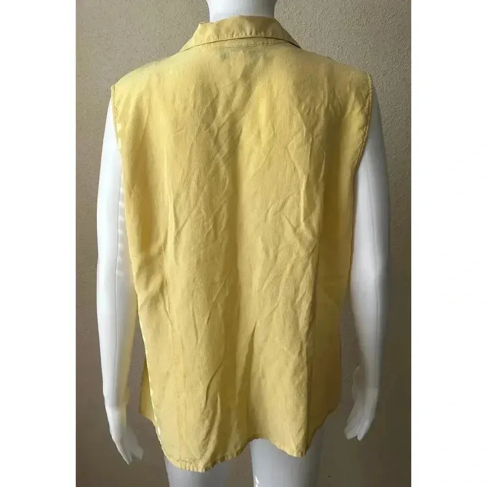 Rena Rowan  Essentials | Women’s 100% Silk Sleveless Blouse | 16 - Image 2