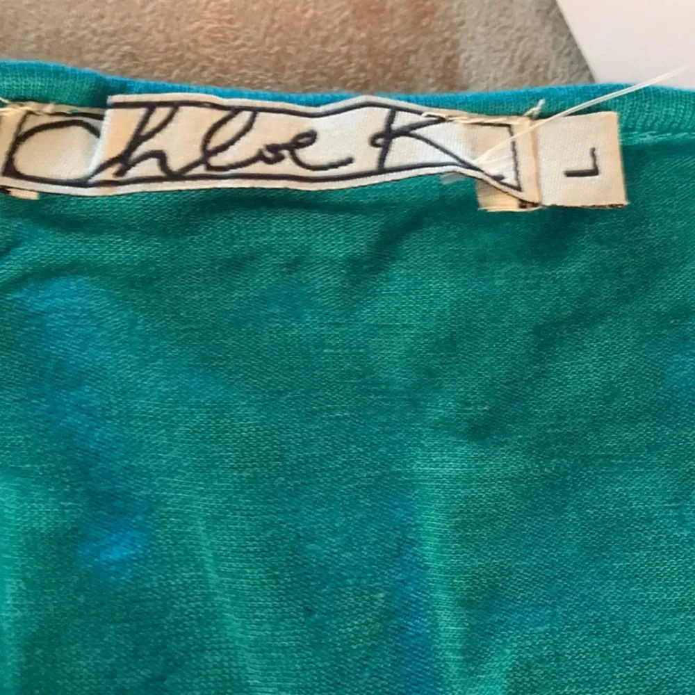 Chloe K Lacy Sleeveless Turquoise Top - Image 8