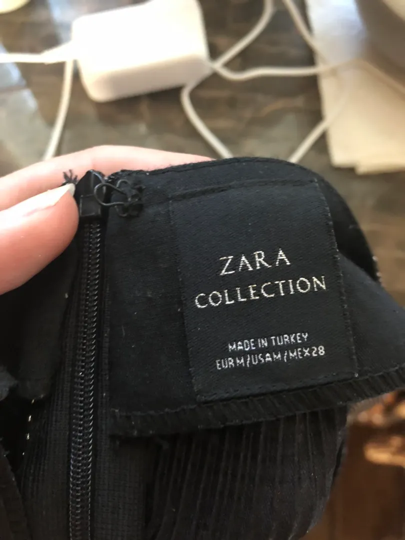 Metallic Silver Mini Dress - Image 3