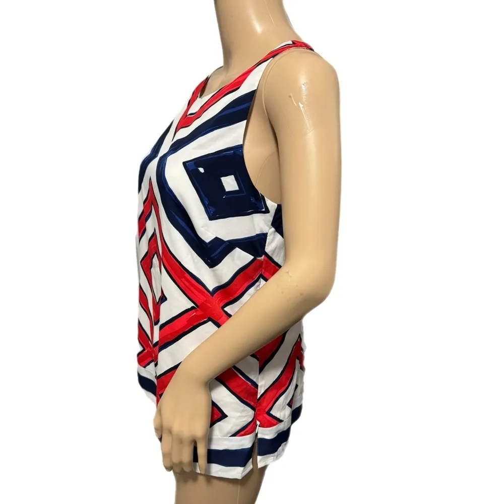 Vineyard Vines Patriotic Coastal Summer Blouse Sleeveless Top Women’s Sz 6 Shirt - Image 3