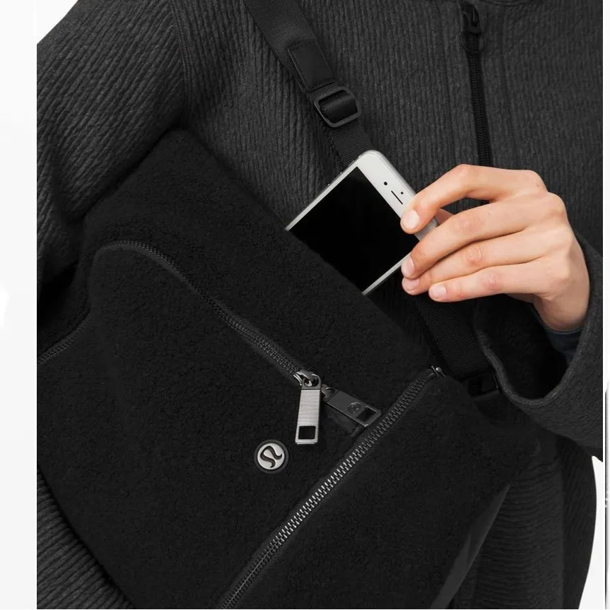 Lululemon City Adventurer Backpack Sherpa Fleece 10L Color Black - Image 3