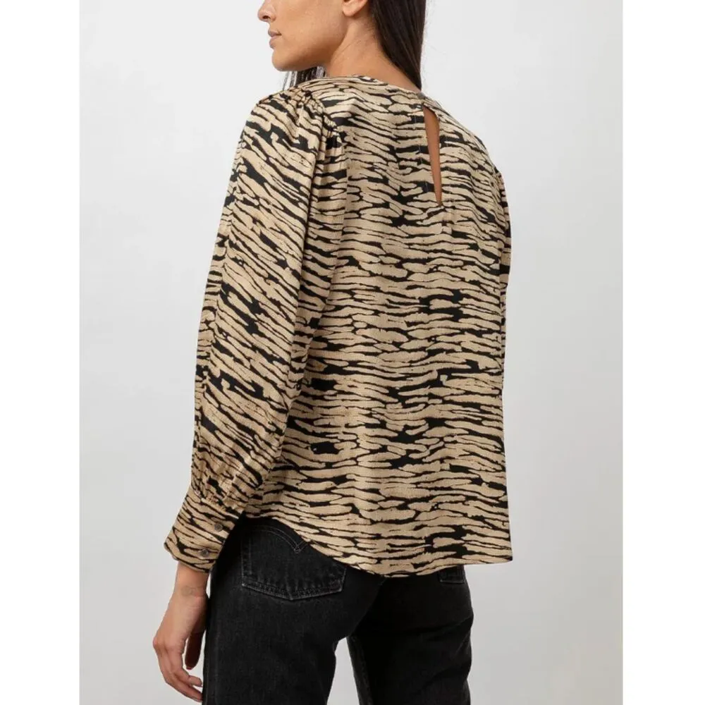 Rails Women's Size M Canyon Rozz Blouse Top Animal Print NWT - Image 2