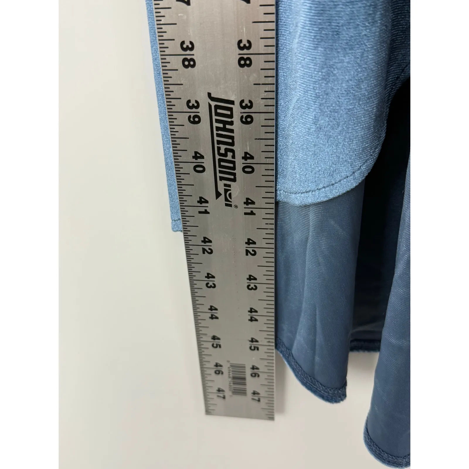 Baltic Born Velvet Wrap Dress Blue Size L Flutter Sleeve Midi Wedding Guest - Image 6