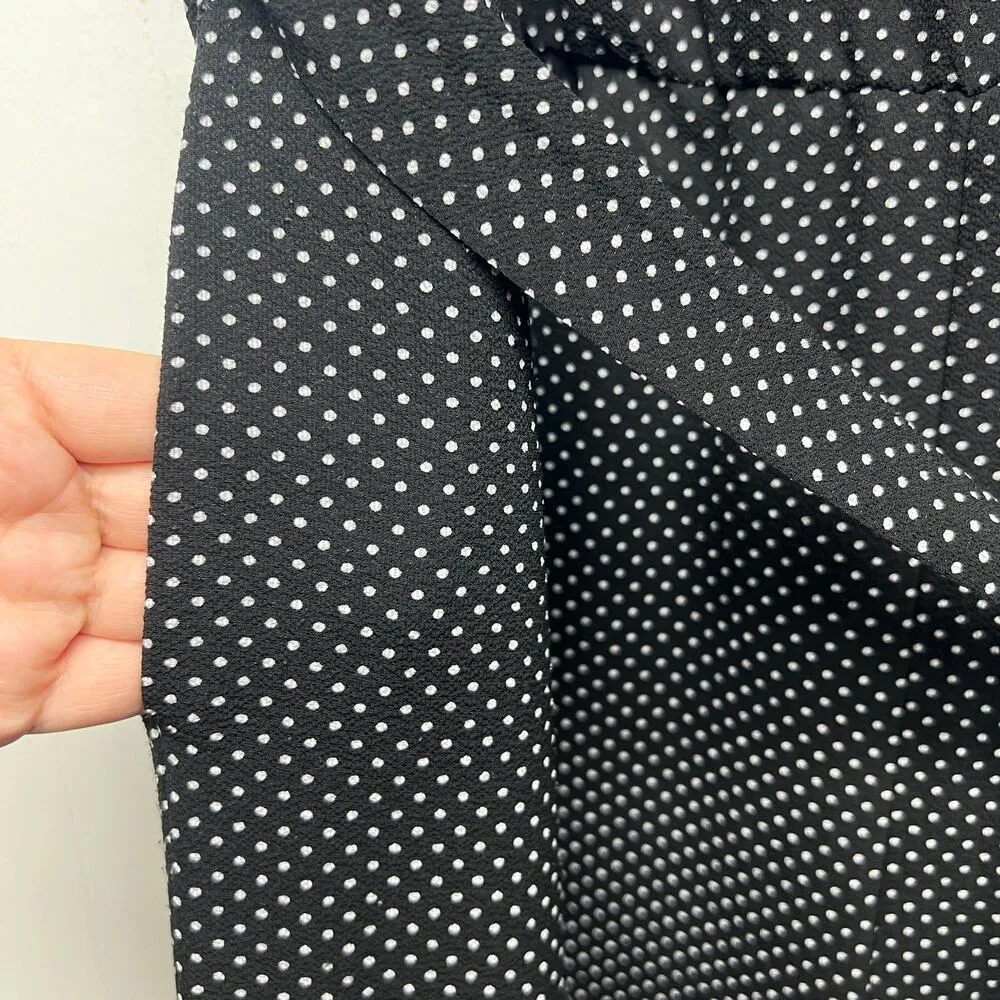 George Womens Jumpsuit 3X Strapless Polka Dot Crop Wide Leg Stretch Party Event Black - Image 6