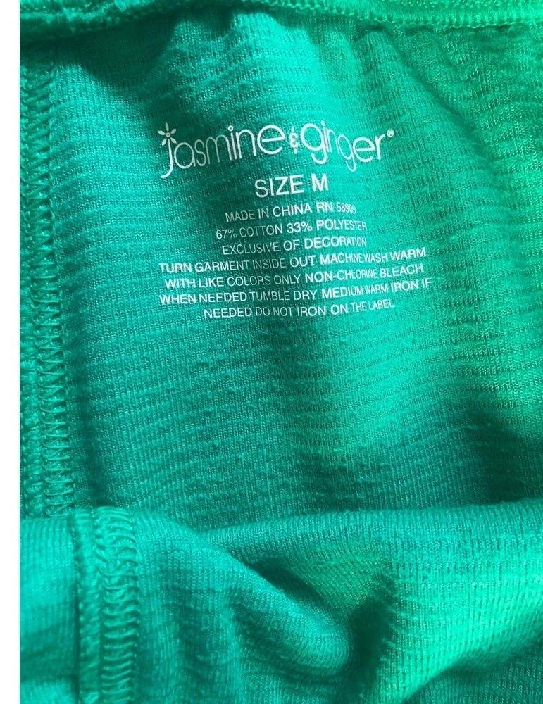 Jasmine & Ginger Green Plush 2-Piece Lounge Set - Image 4