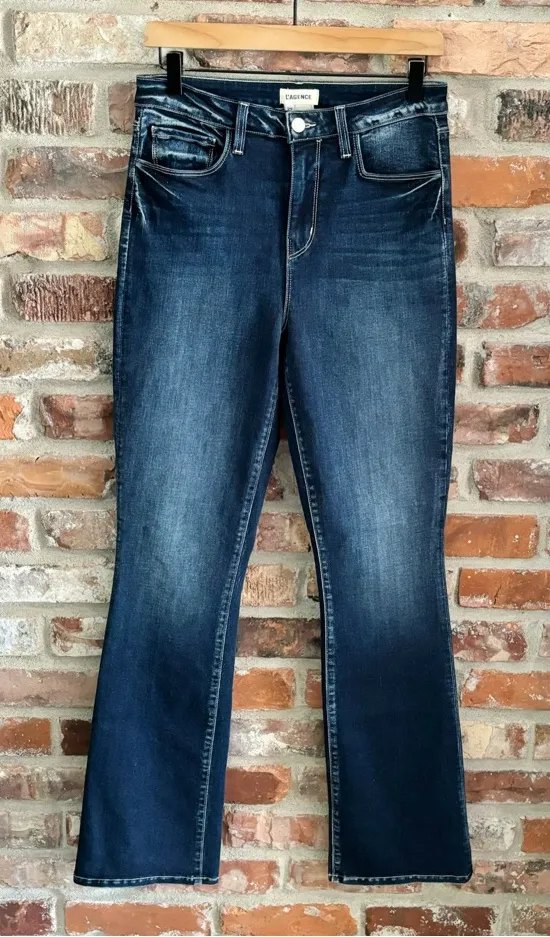 L’agence Selma High Rise Boot Cut Jeans Columbia Dark Wash, 29 - Image 1