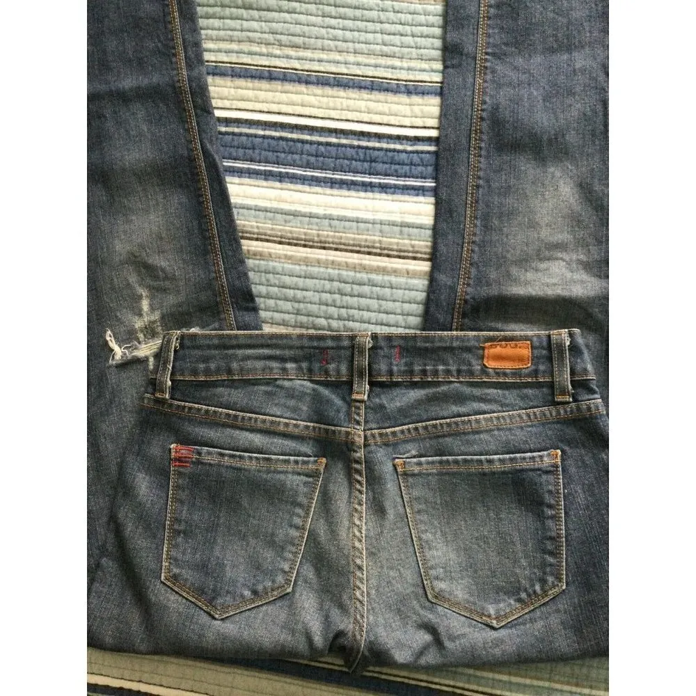 BDG Urban Outfitter Women's Skinny Boot Cut Distressed Blue Jeans Size 28 x 29 - Image 5