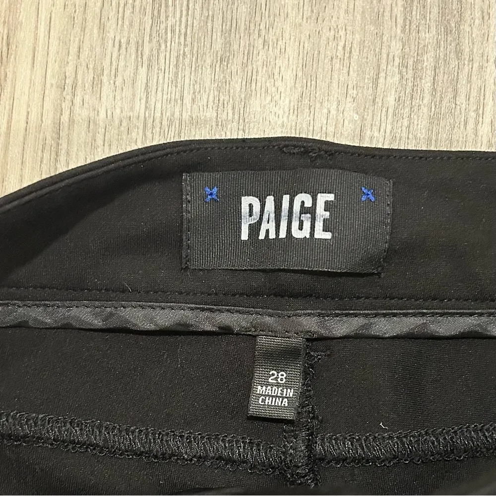 Paige Black Skinny Dress Pants Jeans Low Rise Viscose Stretch Size 28 - Image 5