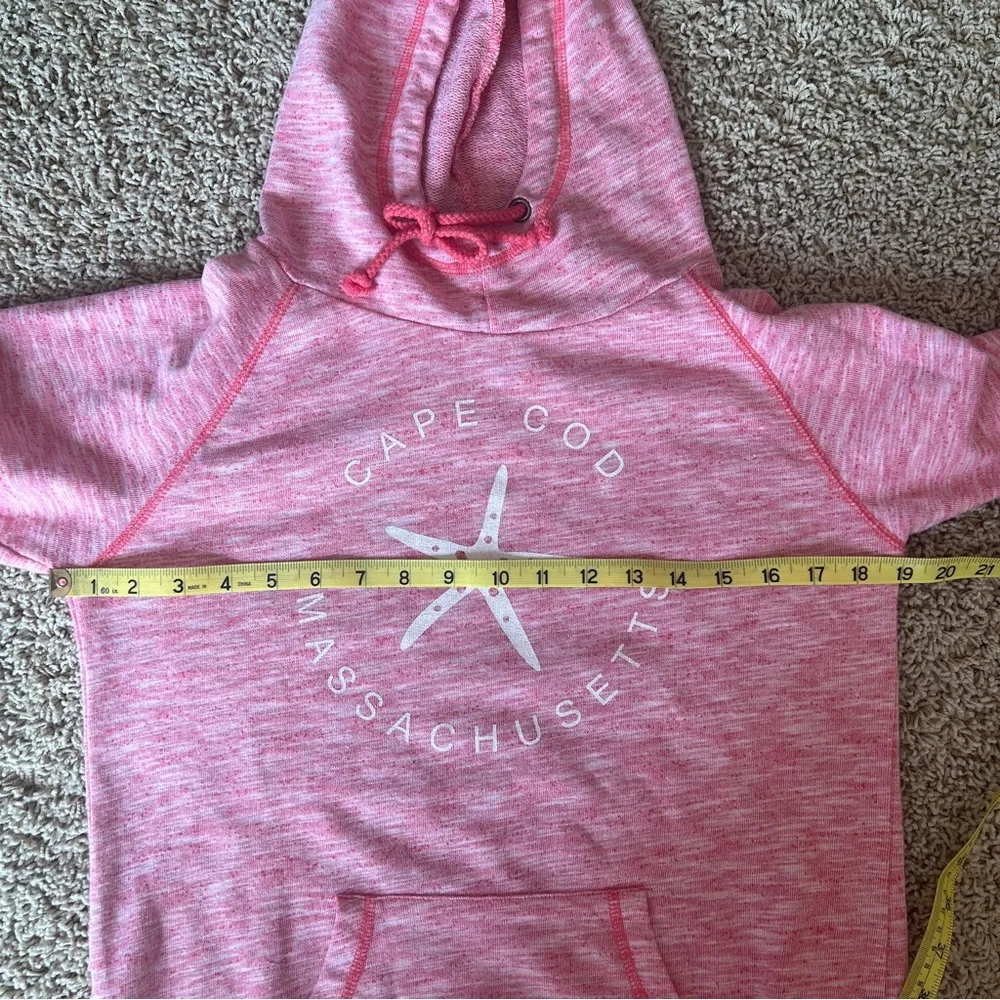 US Apparel Cape Cod Hoodie Size Medium Heathered Pink Seashell Beach F10 - Image 6
