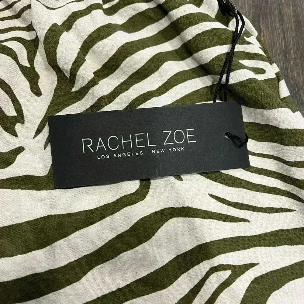 Stylish Zebra Print High-Waisted Shorts‎ with Tie Belt Summer Fashion F27 - Image 5