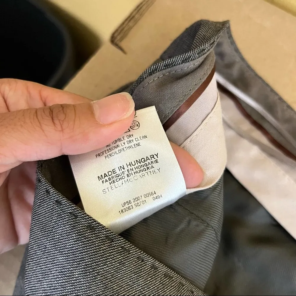 Stella McCartney Brown Wool Dress Pants - Image 9