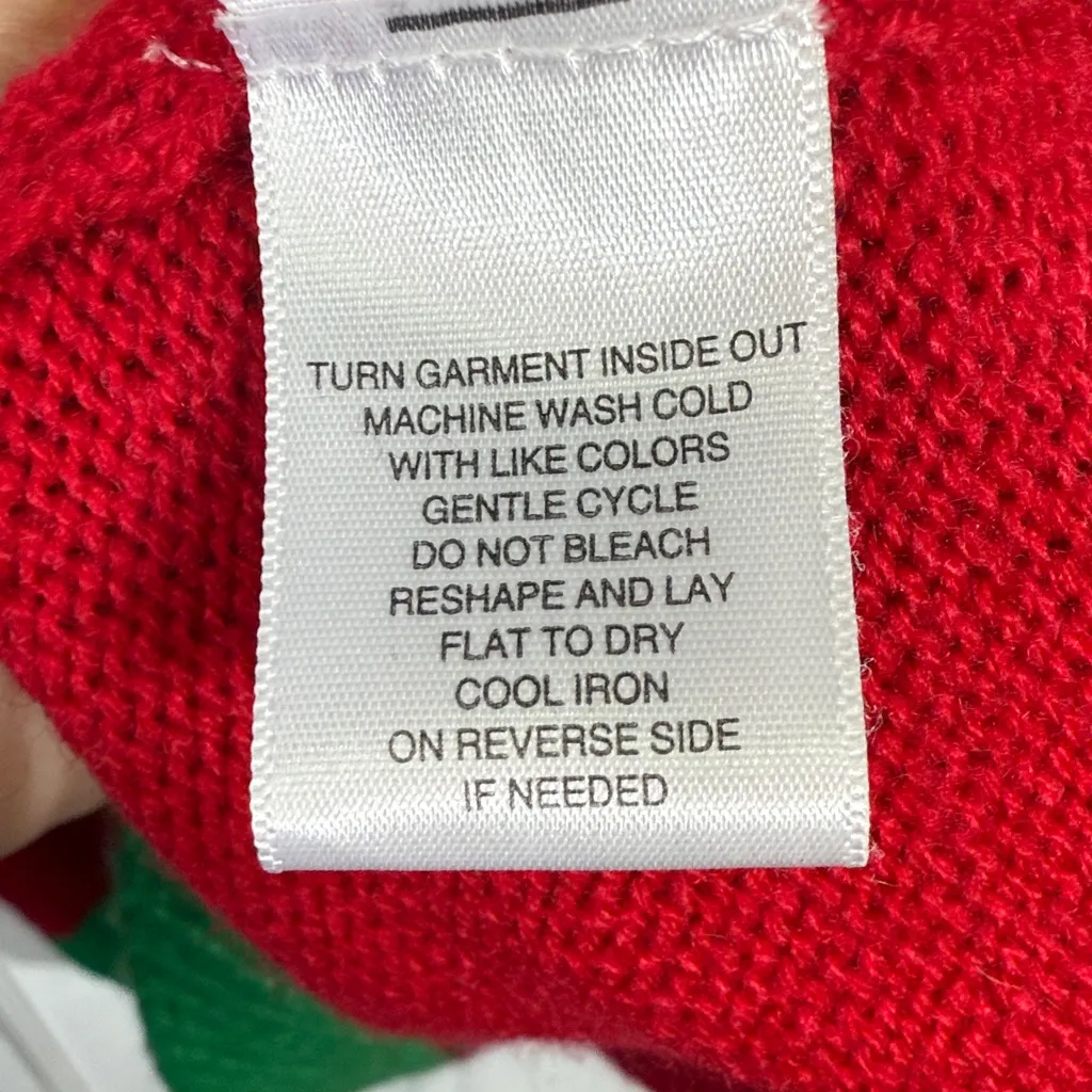 Purfect Christmas Cat Jingle Bell Ugly Christmas Sweater W2059 Sz XL Red - Image 5