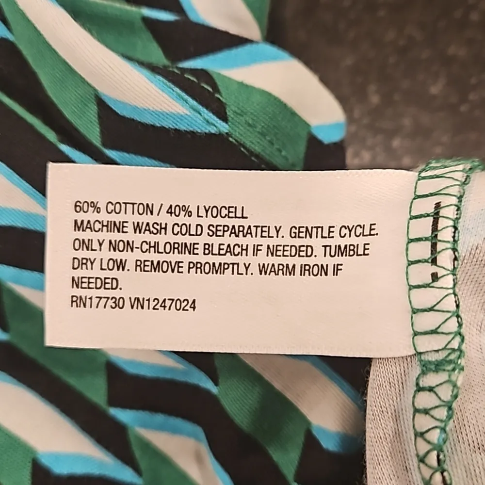 💕DVF x TARGET💕 Long Sleeve Midi Arrow Geo Green Wrap Dress XL - Image 14