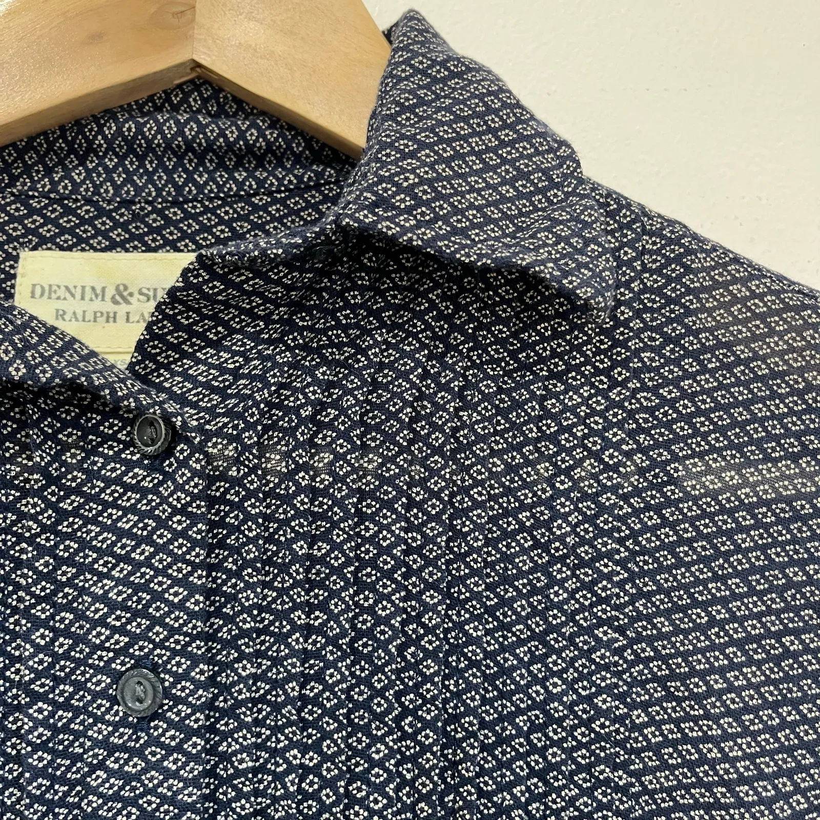 Denim & Supply Ralph Lauren Tiered Long Sleeve Collared Boho Mini Dress XS - Image 10