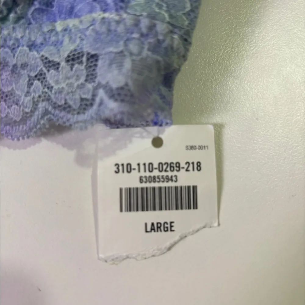 NWT Gilly Hicks Hollister Lavender & Mint Longline Halter  Bralette L - Image 6