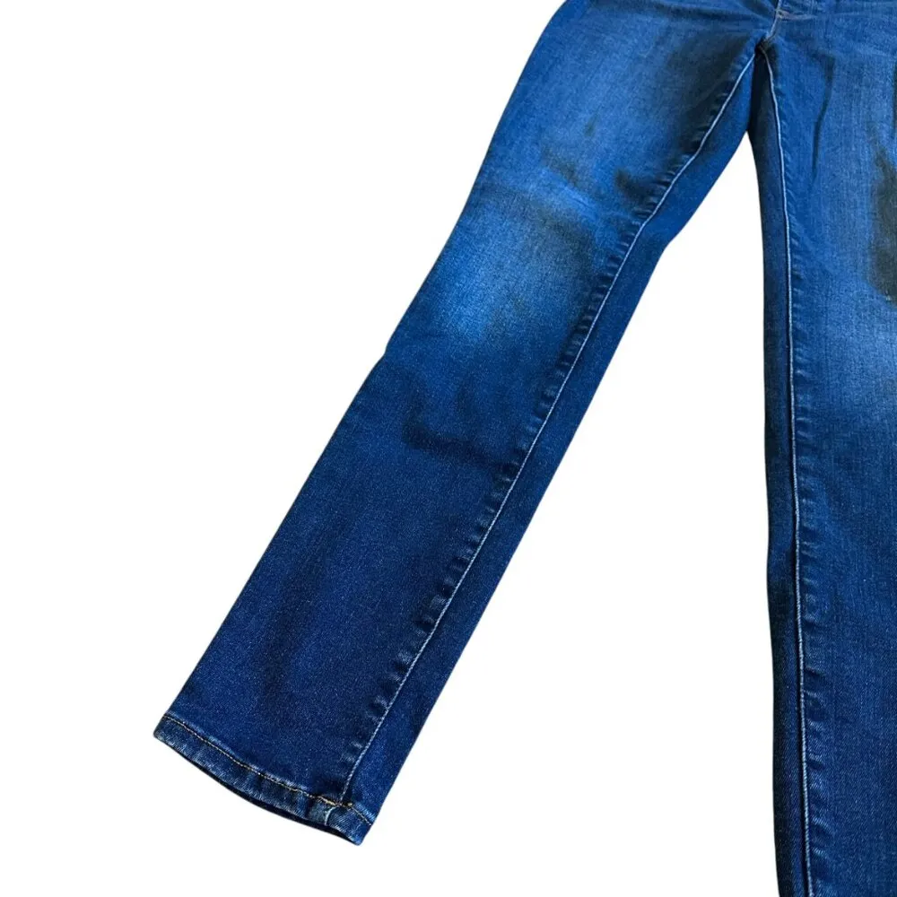 Good American Power Stretch Pull-On Skinny Jeans Dark Wash Size 3 Large Women's - Image 5