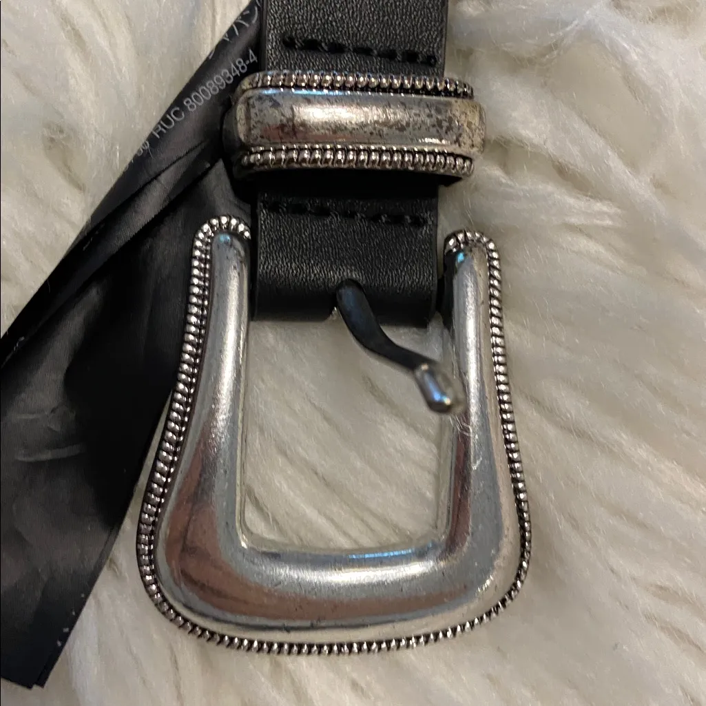 ZARA Women’s Black  Belt size 32” length 46”condition very good see all photos - Image 8