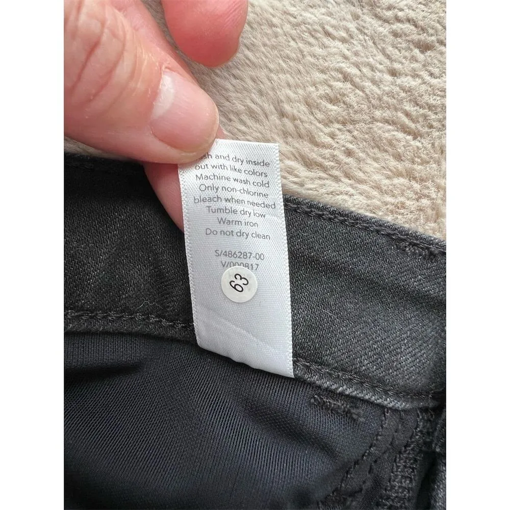 Athleta Women's Skinny Jeans Size 10 Black Dark Wash Ankle Zip - Image 7