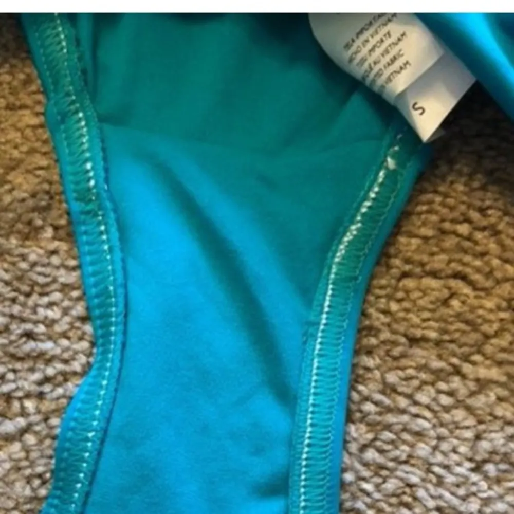 NEW NWT JAG JEANS Solid Teal Blue Bikini Swimsuit Swimwear Swim BOTTOM Small SM - Image 6