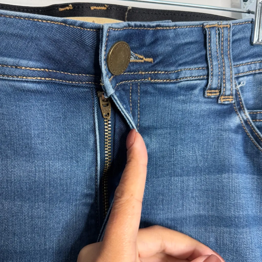 Democracy Ab Solution Straight Leg Jean Blue Size 10 Stretch Comfort Waist - Image 6