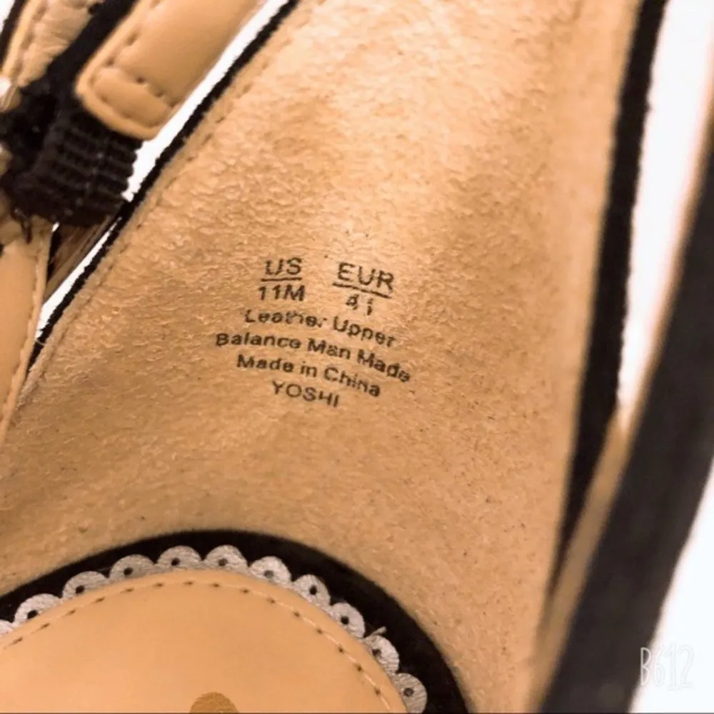 Sam Edelman Ankle Strap Sandals Yoshi Studded Embellished Black Size 11.0M NEW - Image 8