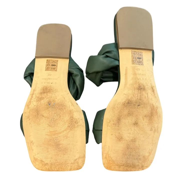 Nubikk NIB Leather Square Twist Flat Sandals - Image 5