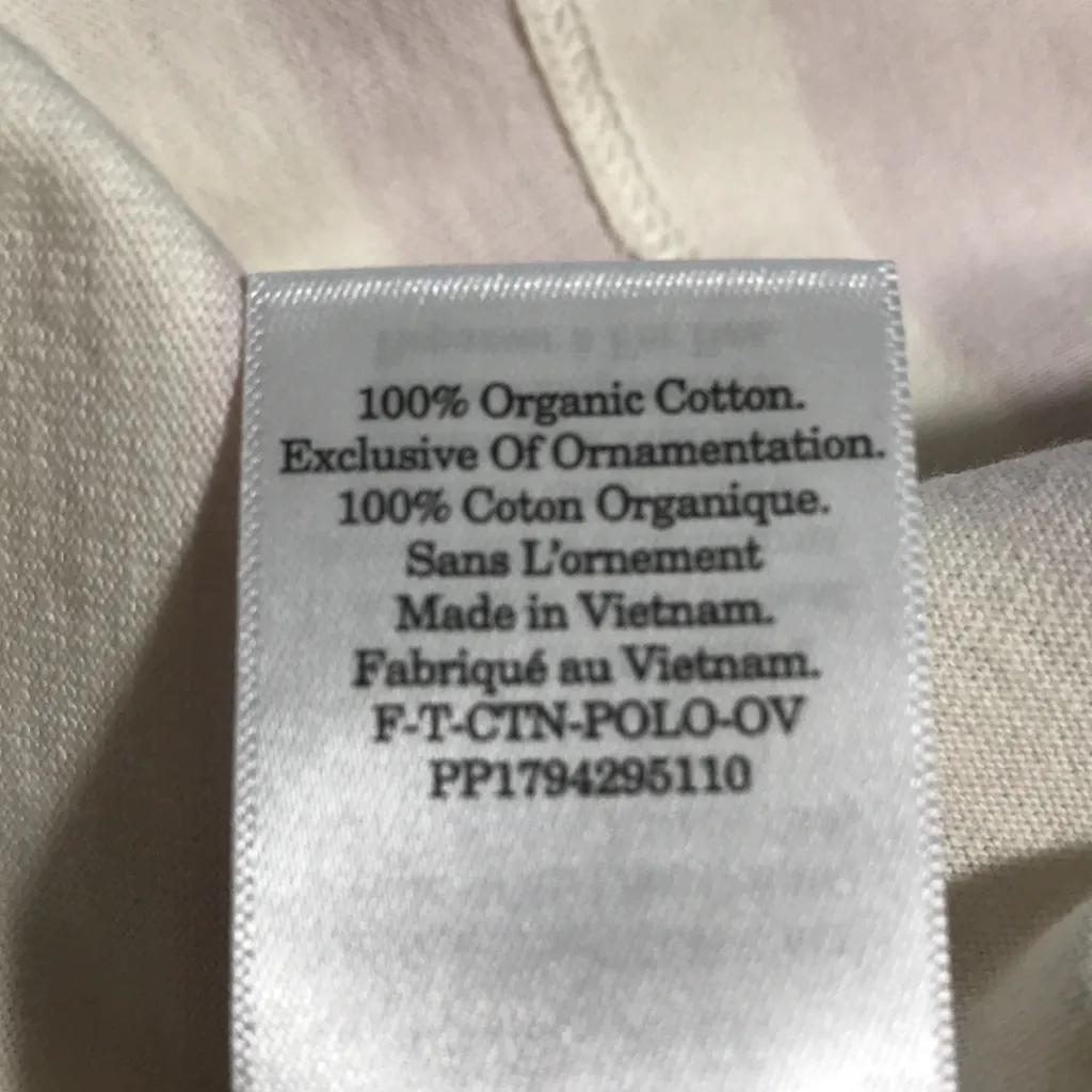 Everlane Retro Polo Shirt Light Purple Stripe Short Sleeve Split Hem XS NWT - Image 8