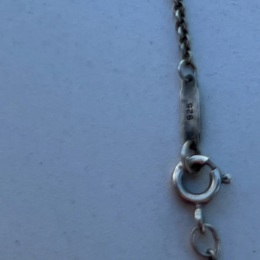 TIFFANY&Co. Tiffany Triple Heart Plate Necklace Silver 925 Women’s RARE - Image 10