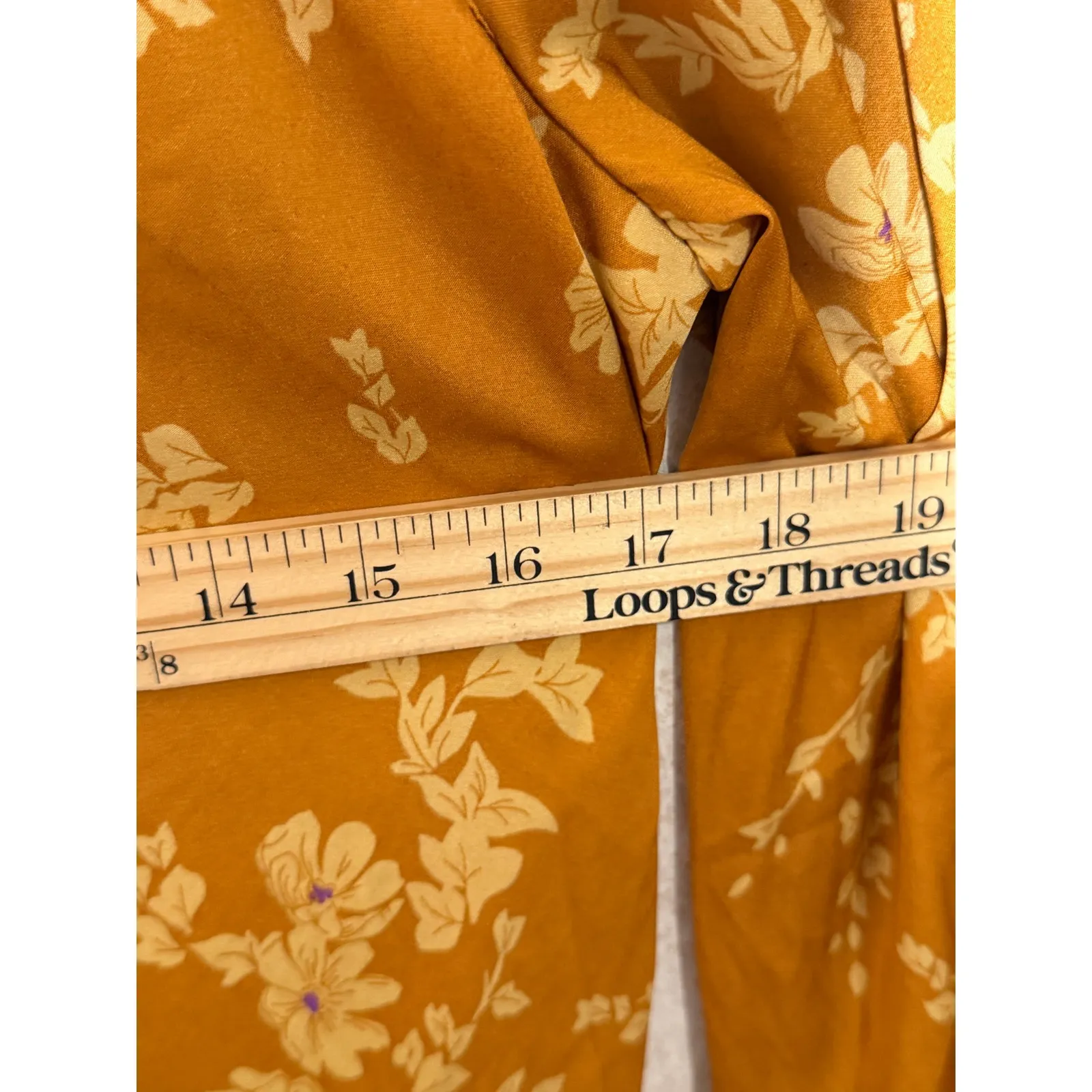 Free People Aries Floral Print Long Sleeve Mini Dress Mock Neck Size S Boho Chic - Image 4