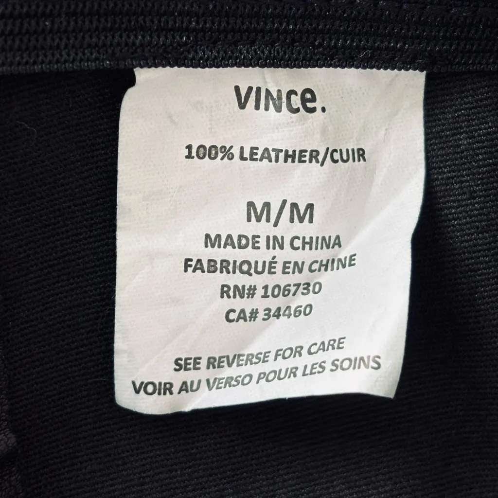 Vince. Lamb leather black legging petite medium 28" waist 24" inseam - Image 7