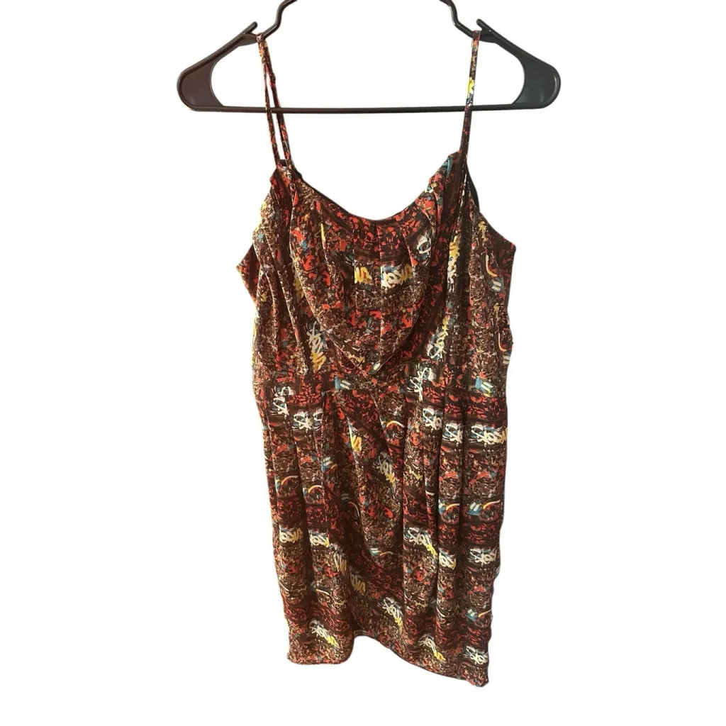 Sam Edelman Tribal Spirit Dress Abstract Prit Sundress Tulip Hem Size 10 - Image 2