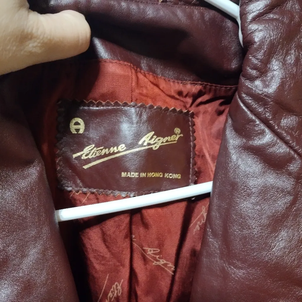 Vintage Etienne aigner Leather blazer - Image 3