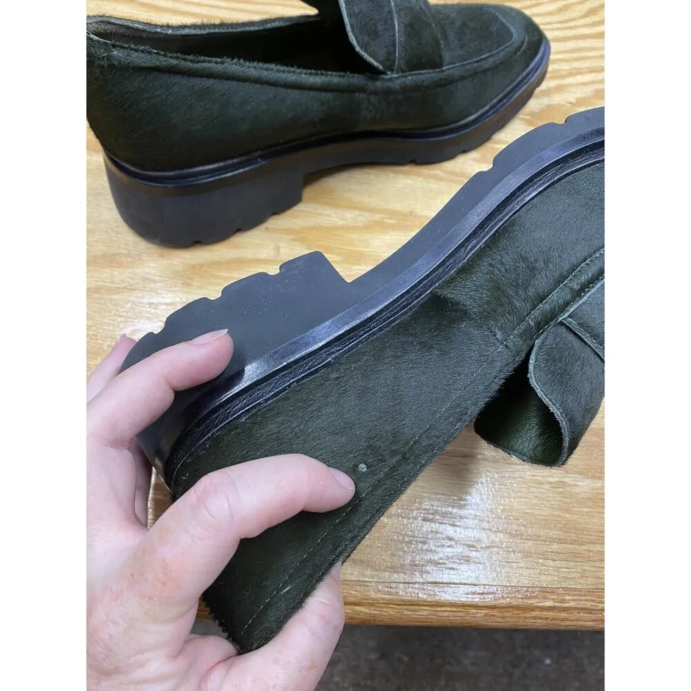 Vince Robin Penny Loafers 10 Fur Low Top Slip-On Square Toe Casual Shoes S56 - Image 7